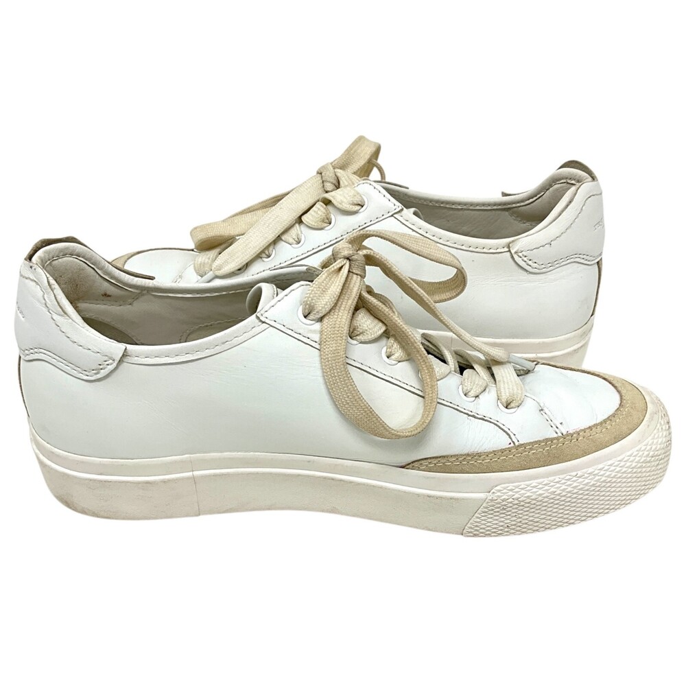 rag & bone Army Low Sneakers White EUR Size 38 US 8 Casual Lace Up Leather - Picture 8 of 12